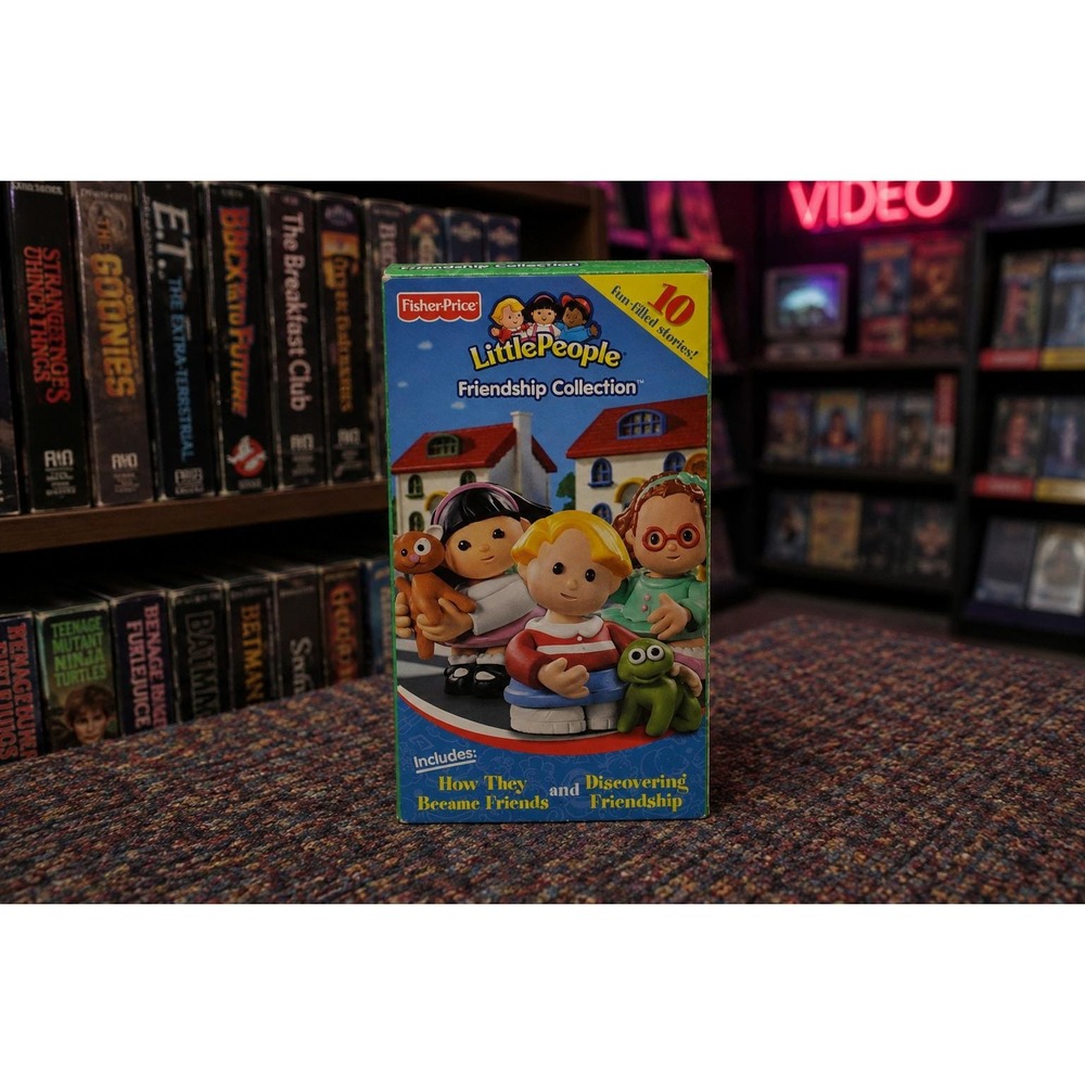 Vintage 2004 Fisher Price Little People Friendship Collection VHS * TESTED*